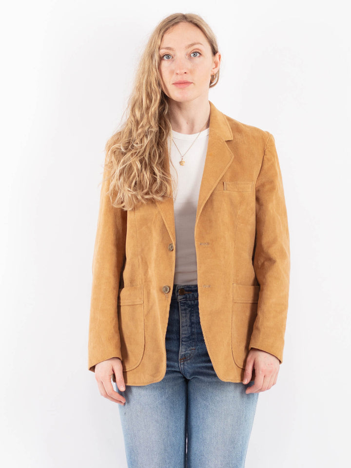 Vintage 70's Women Harris Corduroy Jacket in BeigeV9520
