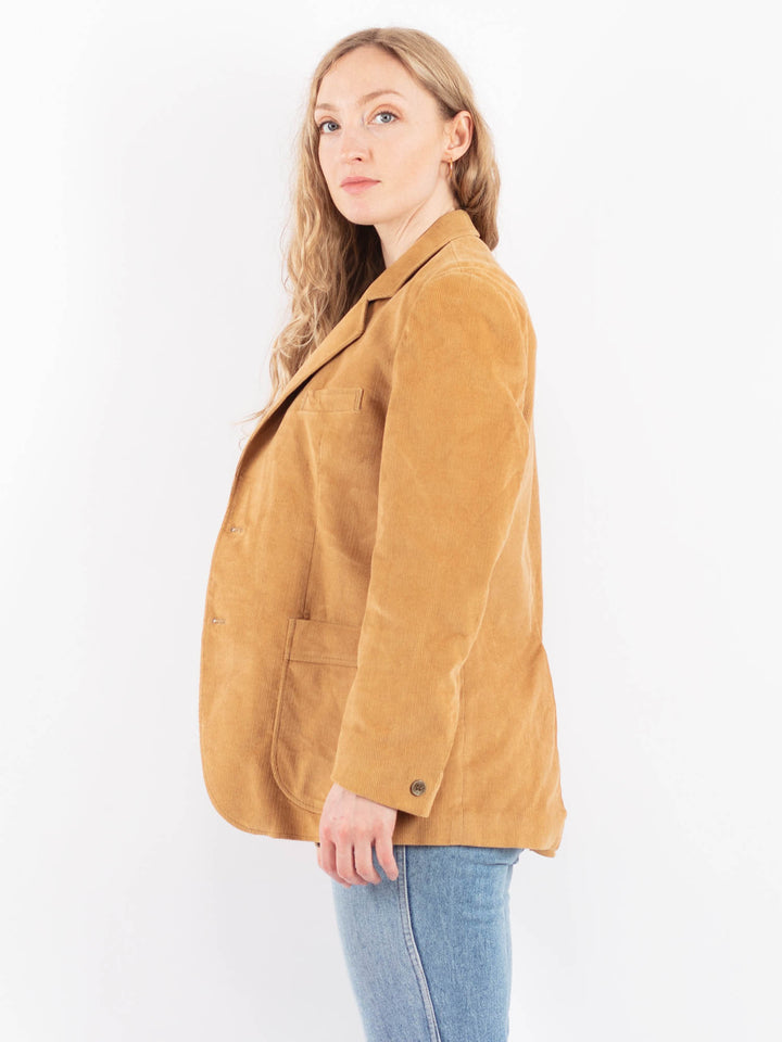 Vintage 70's Women Harris Corduroy Jacket in BeigeV9520