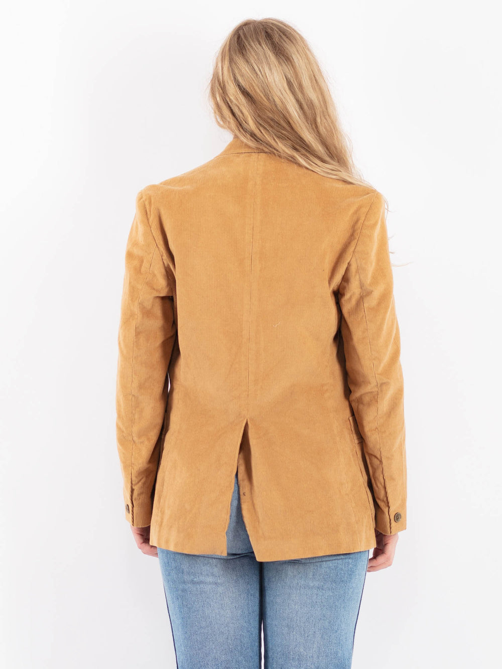 Vintage 70's Women Harris Corduroy Jacket in BeigeV9520
