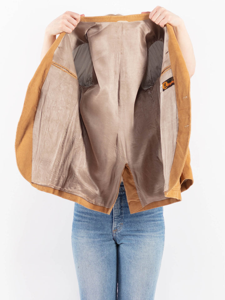 Vintage 70's Women Harris Corduroy Jacket in BeigeV9520
