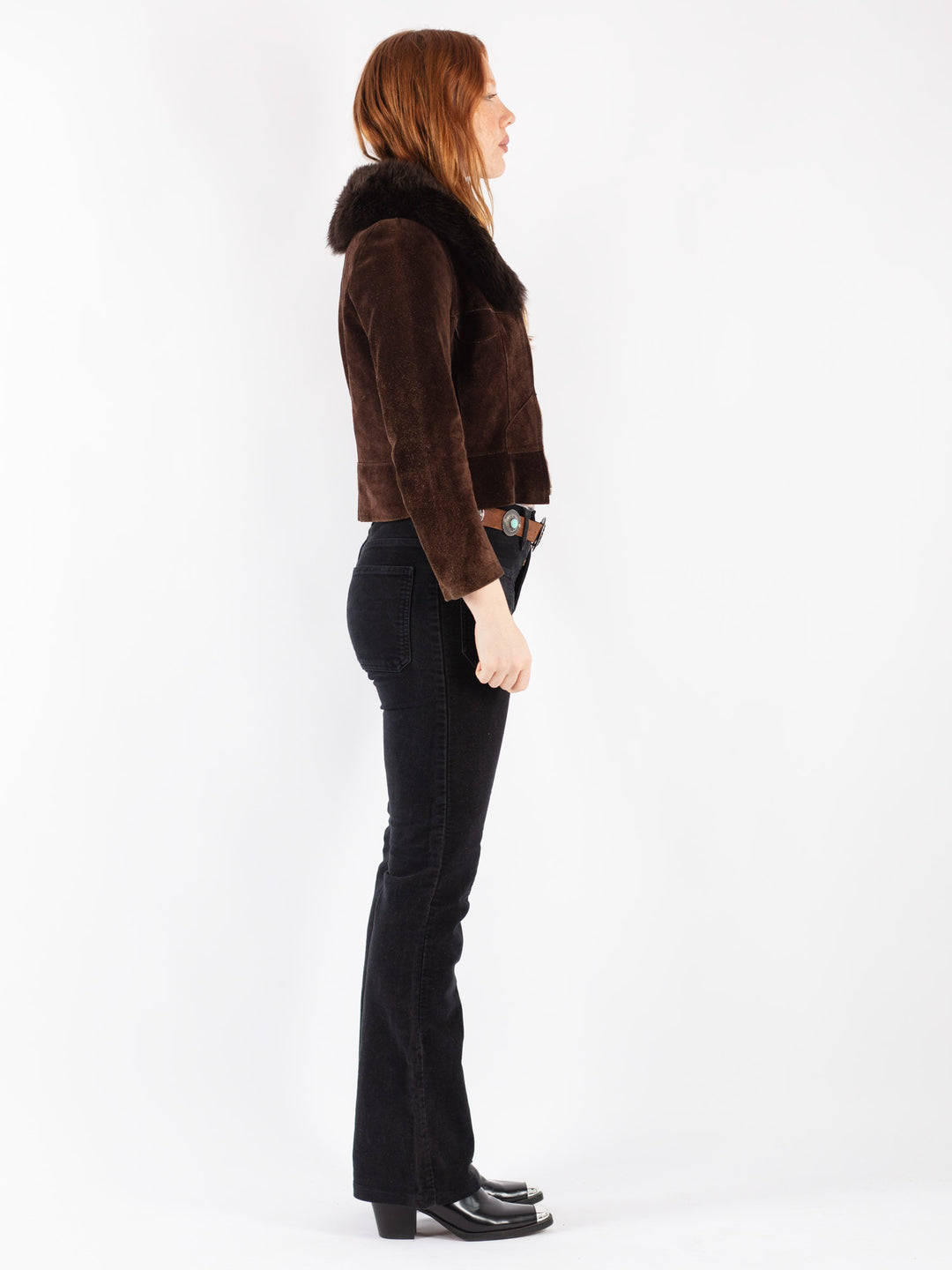 Vintage 70's Women Suede Jacket in