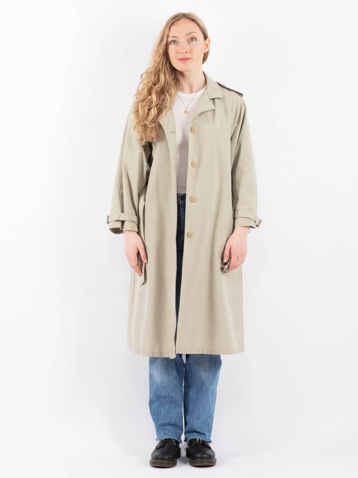 Vintage 70's Women Trench Coat in BeigeV9439