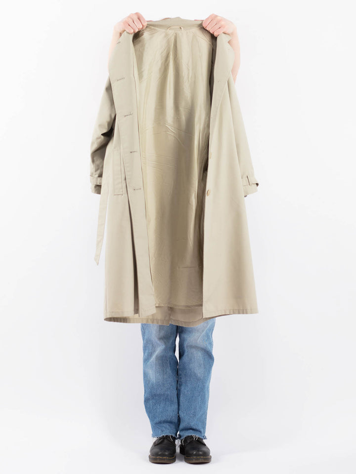 Vintage 70's Women Trench Coat in BeigeV9439