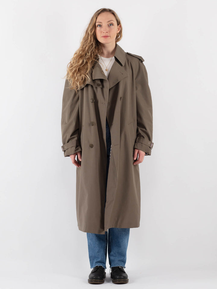 Vintage 70's Women Trench Coat in Beige