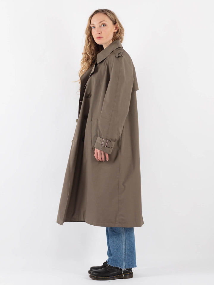 Vintage 70's Women Trench Coat in Beige