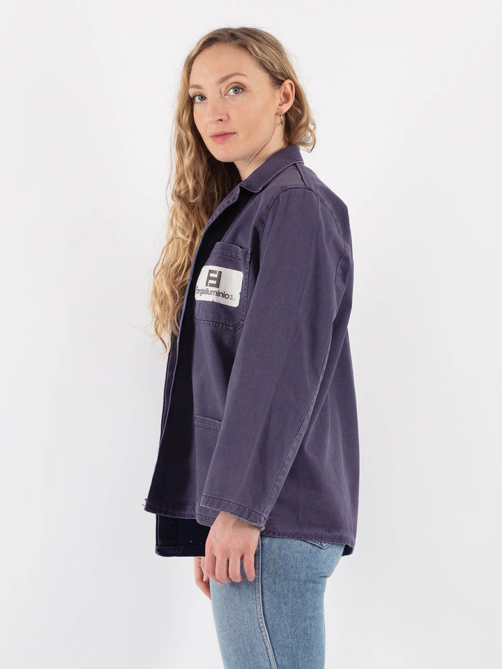 Vintage 70's Women Work Jacket in BlueV9386