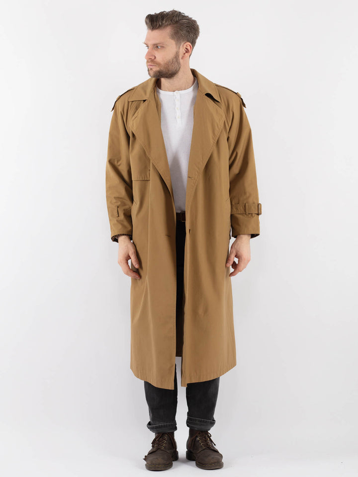 Vintage 80's Men Trench Coat in BeigeZ947
