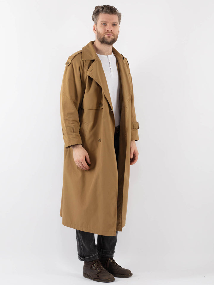 Vintage 80's Men Trench Coat in BeigeZ947