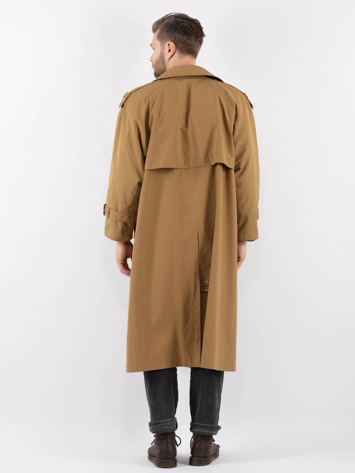 Vintage 80's Men Trench Coat in BeigeZ947