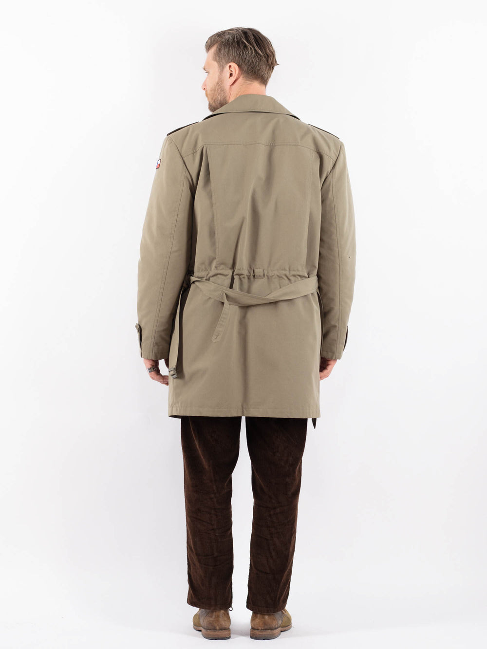 Vintage 80's Men Trench Coat in BeigeZ1651