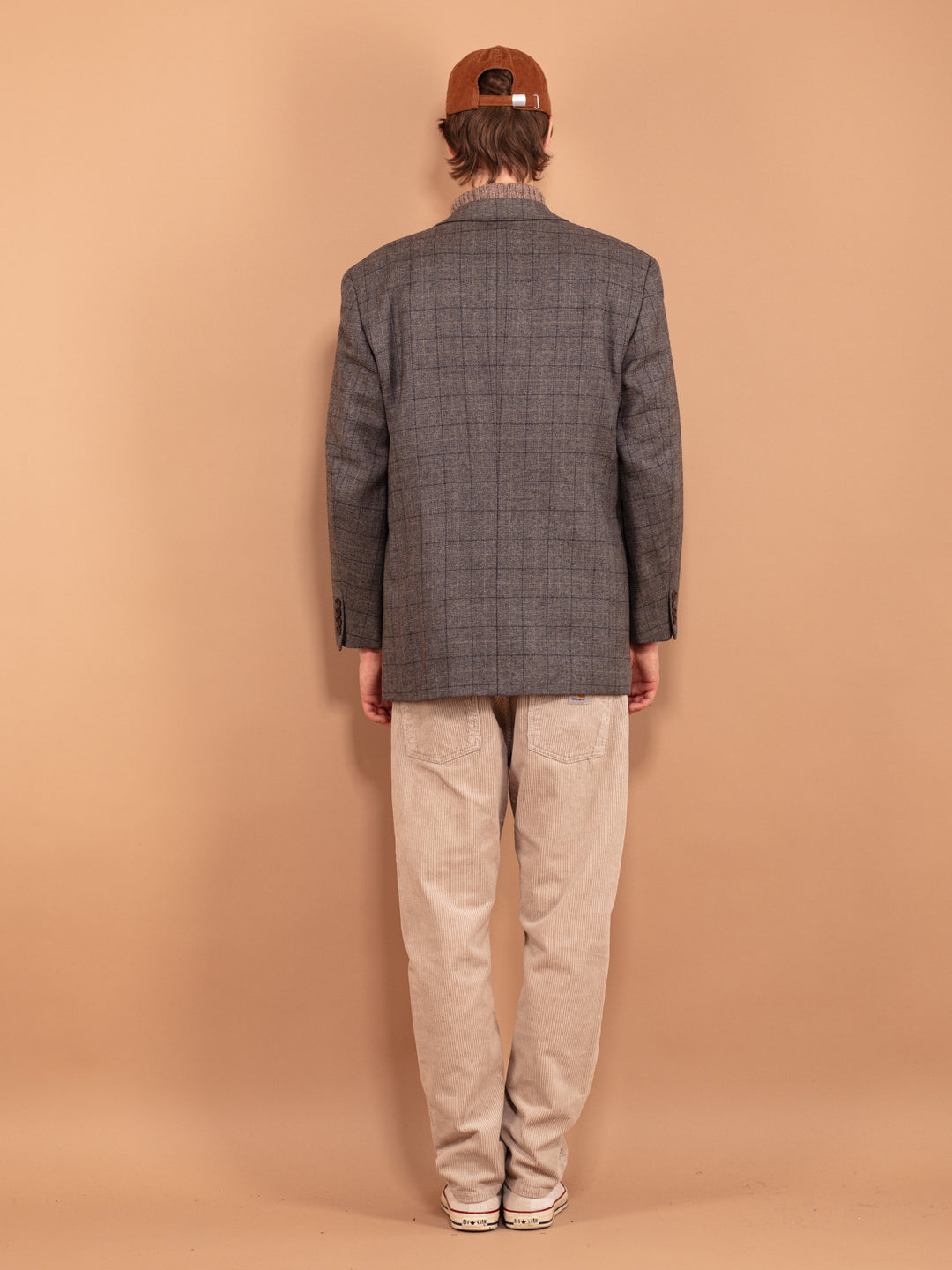 Vintage 80's Men Wool Blazer - NorthernGrip
