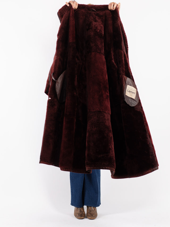 Vintage 80's Women Coat in Red