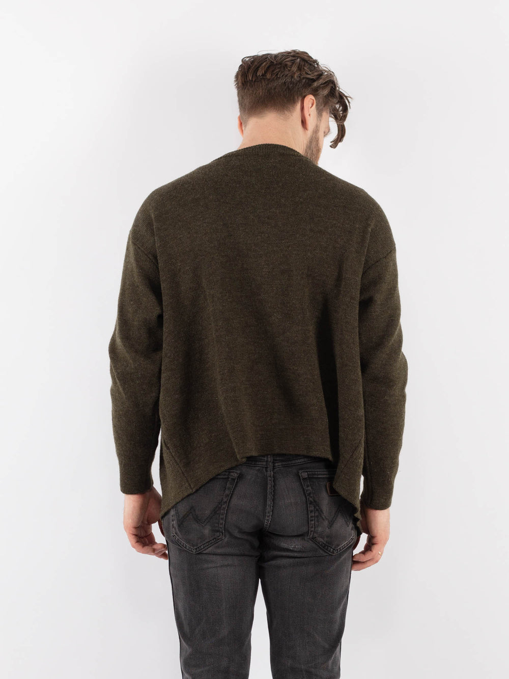 Vintage 90's Men Cardigan in GreenZ956