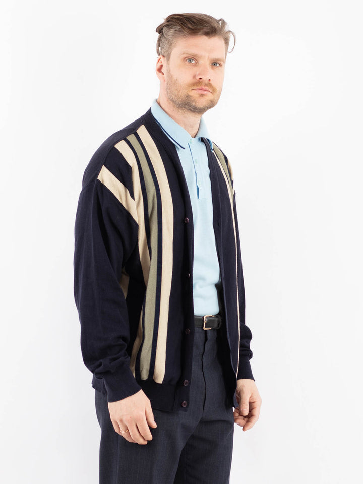 Vintage 90's Men Cardigan in BlueZ1391