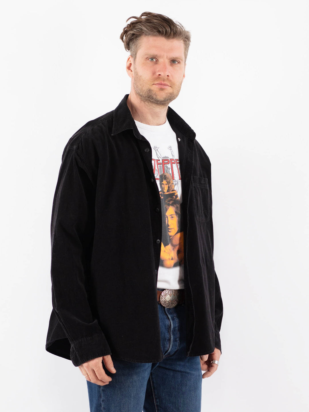 Vintage 90's Men Shirt in BlackZ1476