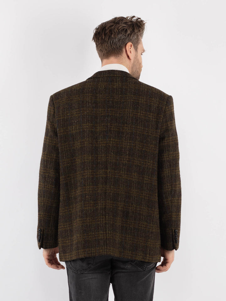 Vintage 90's Men Harris Tweed Jacket in Green - NorthernGrip