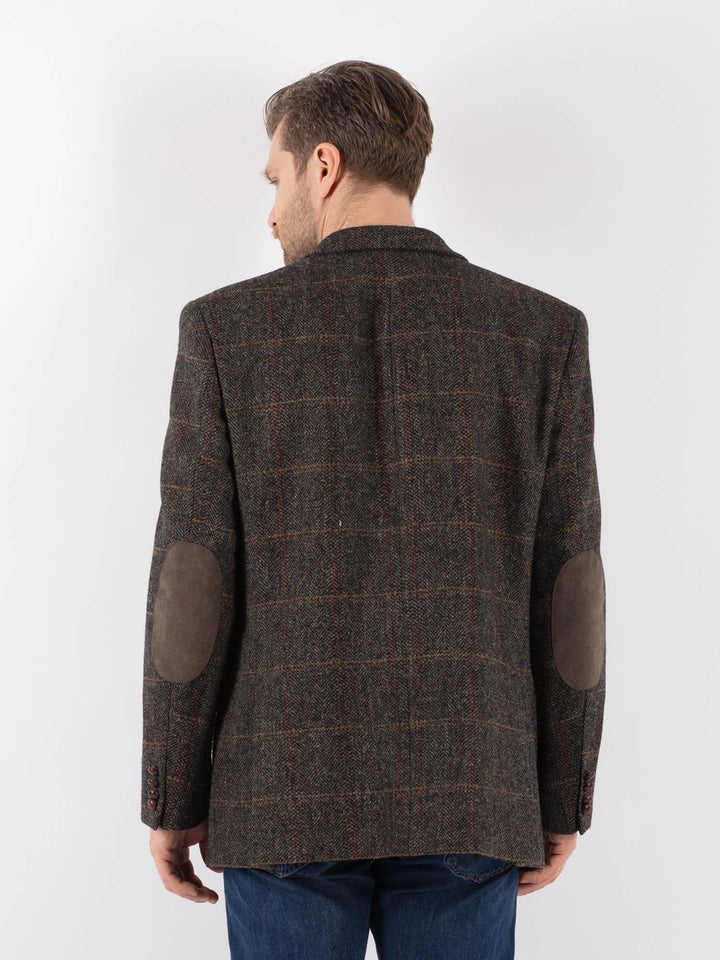 Vintage 90's Men Harris Tweed Jacket in BrownZ1203