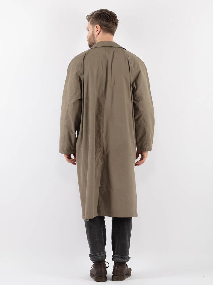 Vintage 90's Men Mac Coat in BeigeZ946