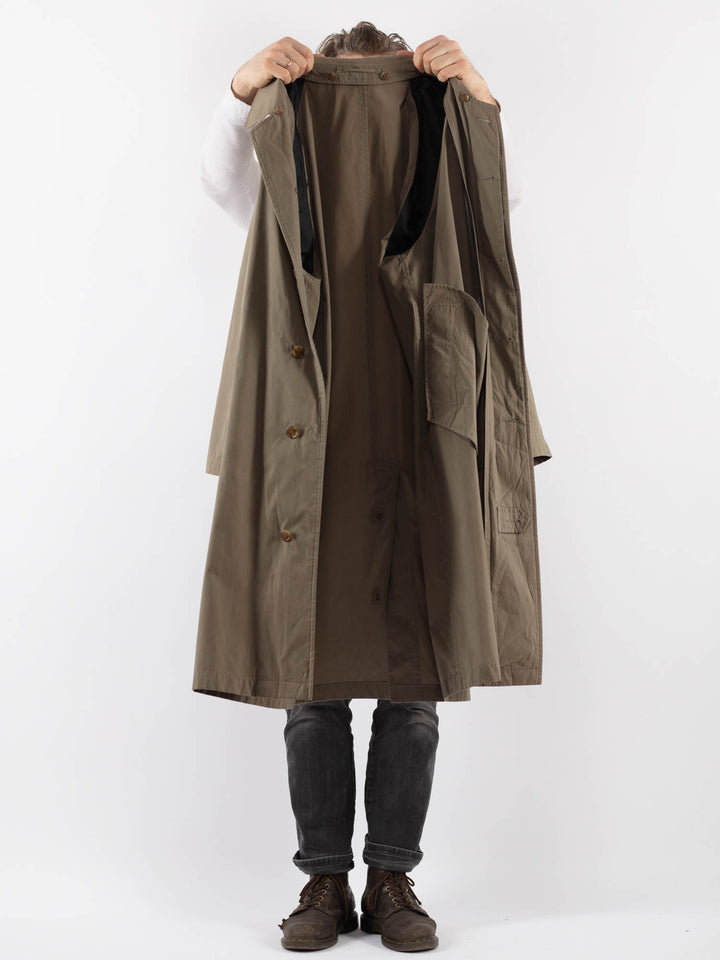 Vintage 90's Men Mac Coat in BeigeZ946