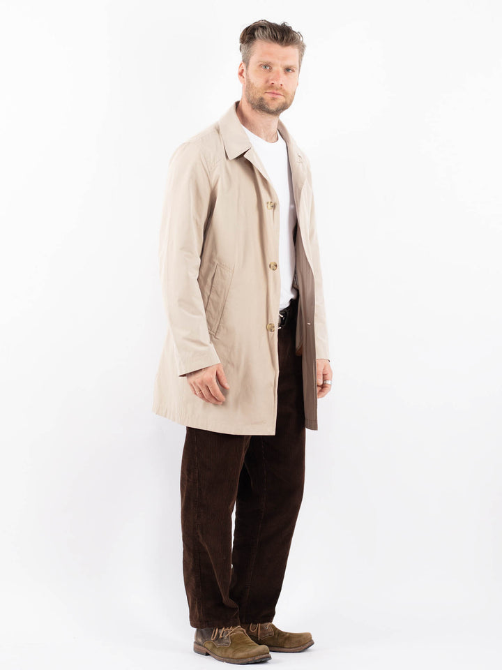 Vintage 90's Men Trench Coat in BeigeZ1655