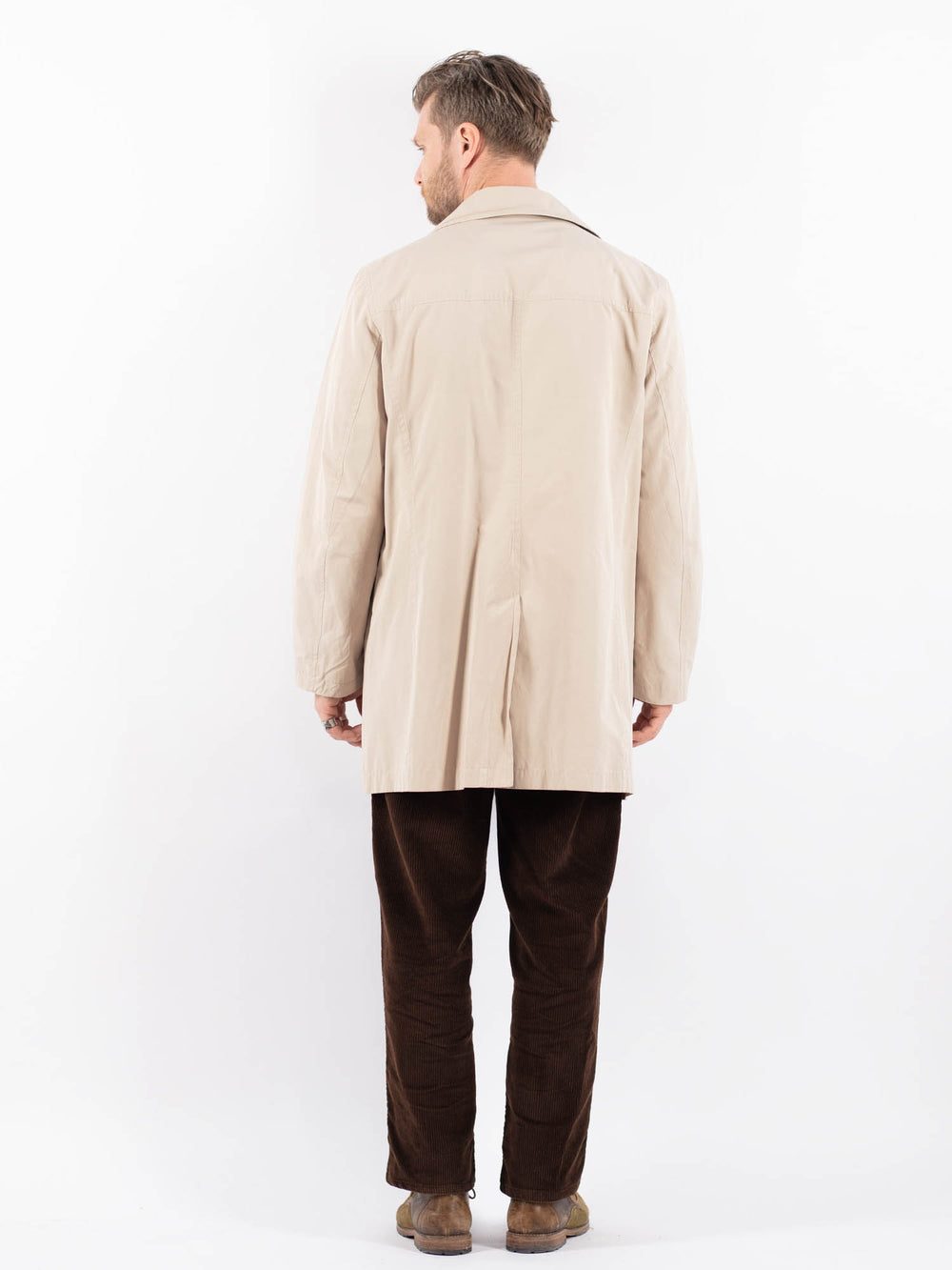 Vintage 90's Men Trench Coat in BeigeZ1655