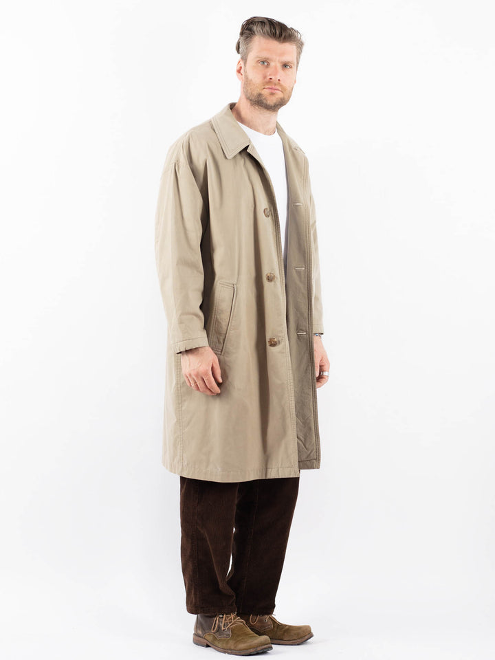 Vintage 90's Men Mac Coat in BeigeZ1665