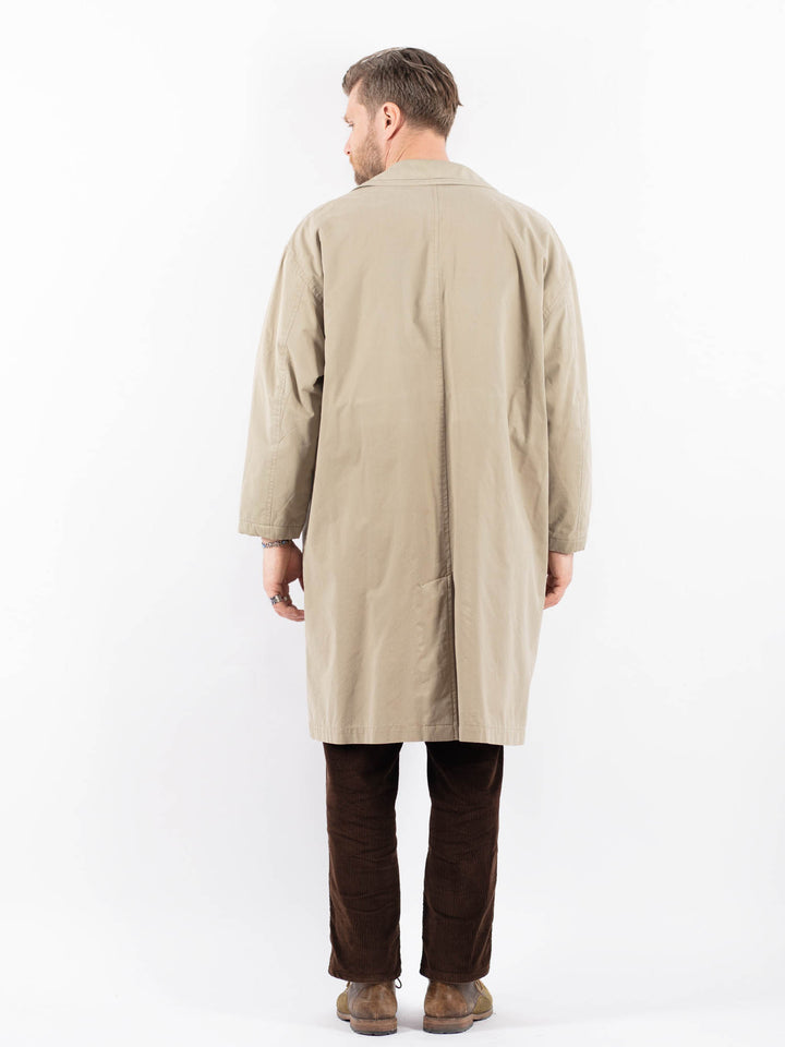 Vintage 90's Men Mac Coat in BeigeZ1665