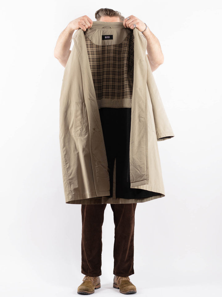 Vintage 90's Men Mac Coat in BeigeZ1665
