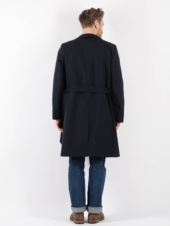 Vintage 90's Men Mac Coat in BlueZ1230