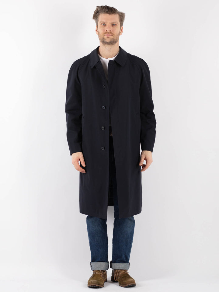 Vintage 90's Men Mac Coat in BlueZ1231