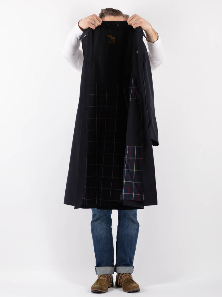 Vintage 90's Men Mac Coat in BlueZ1231