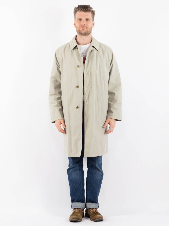Vintage 00's Men Mac Coat in BeigeZ1503