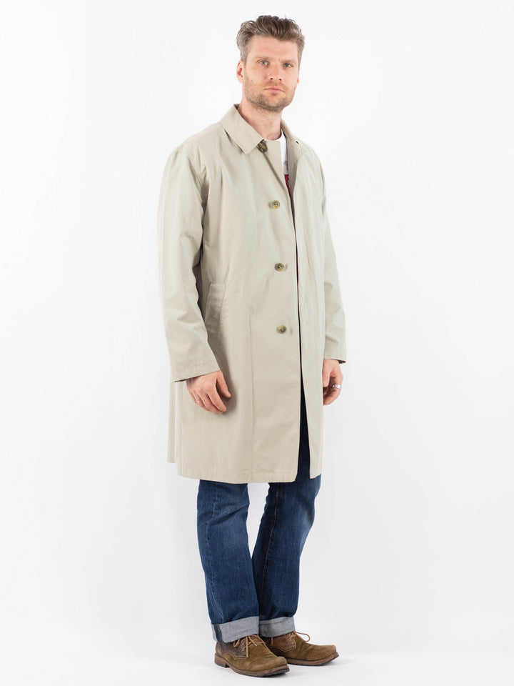 Vintage 00's Men Mac Coat in BeigeZ1503