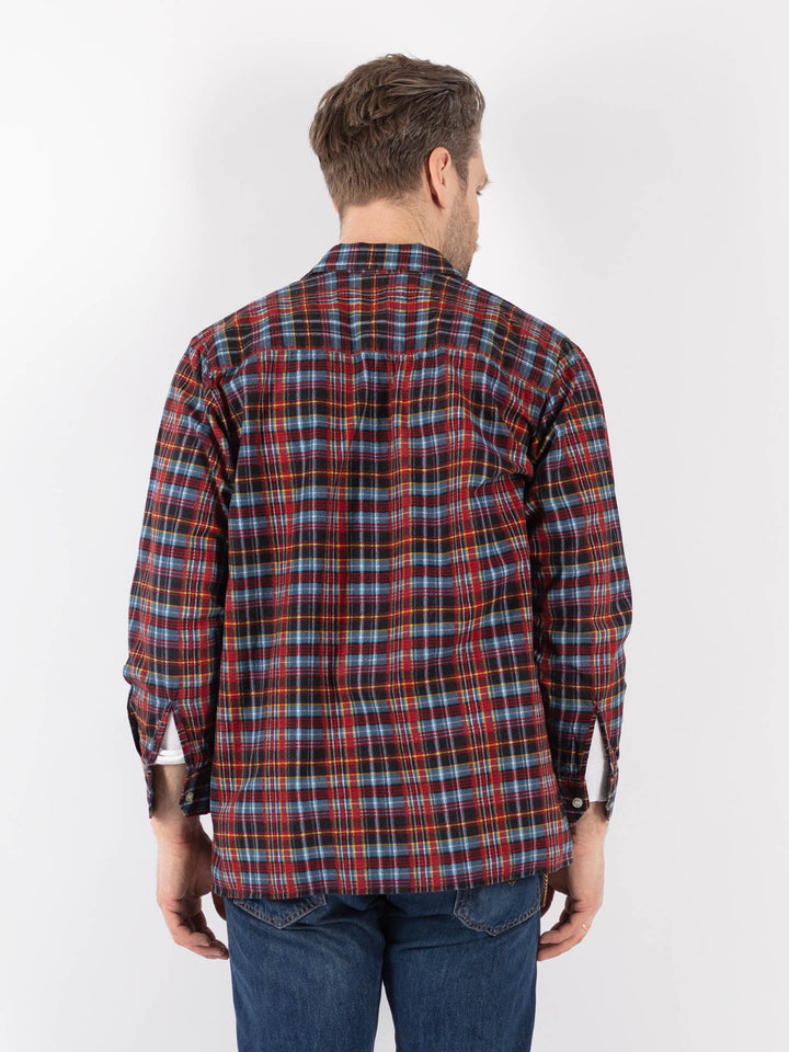 Vintage 90's Men Plaid Flannel Shirt in MultiZ1151