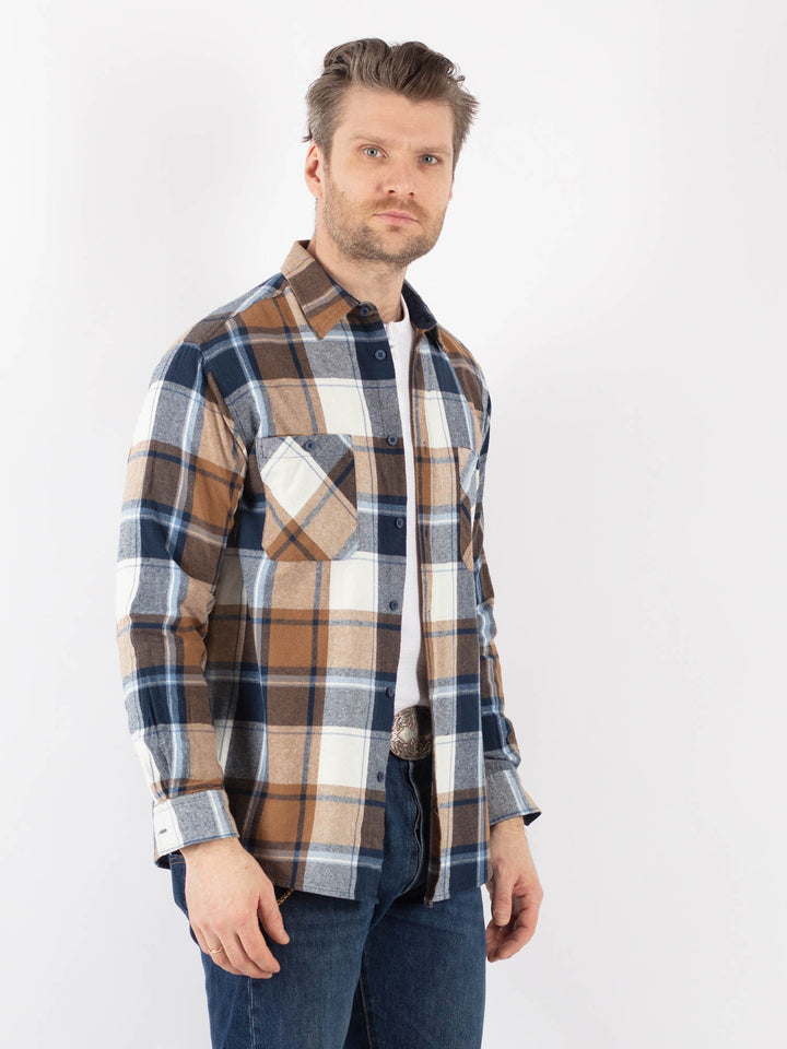Vintage 90's Men Plaid Flannel Shirt in MultiZ1161