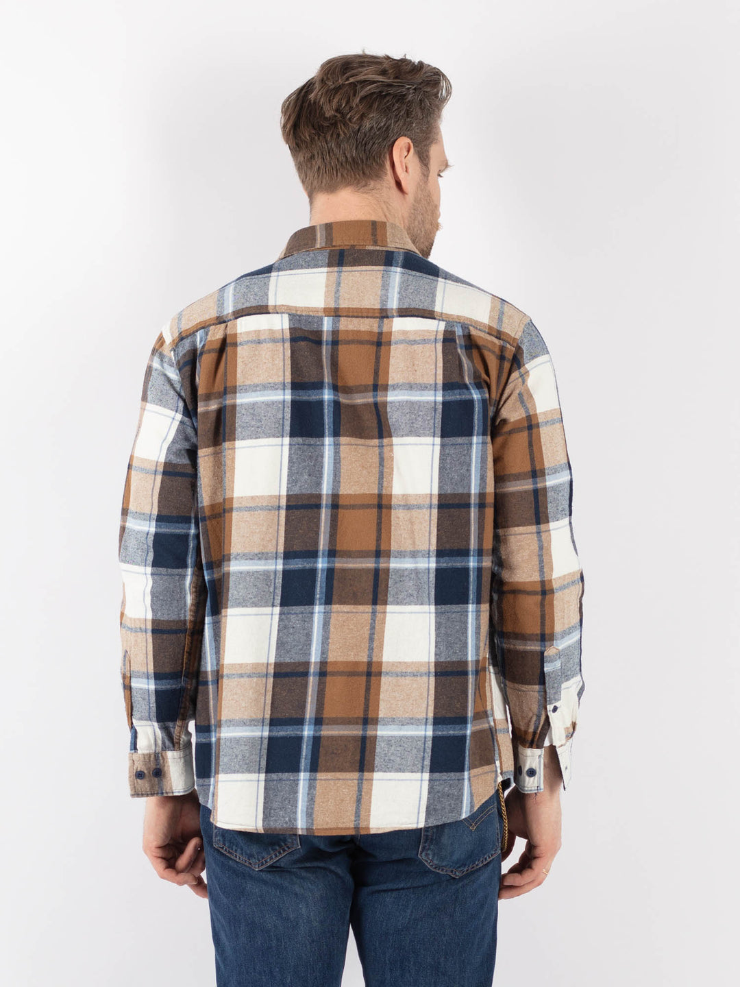 Vintage 90's Men Plaid Flannel Shirt in MultiZ1161