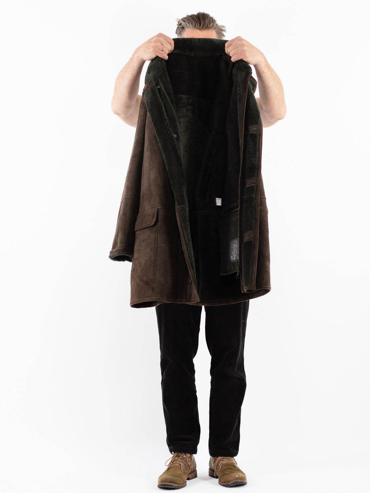 Vintage 90's Men Sheepskin in BrownZ1892