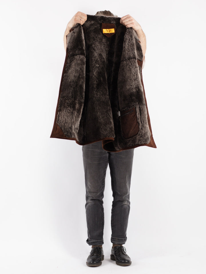 Vintage 00's Men Sheepskin in Brown