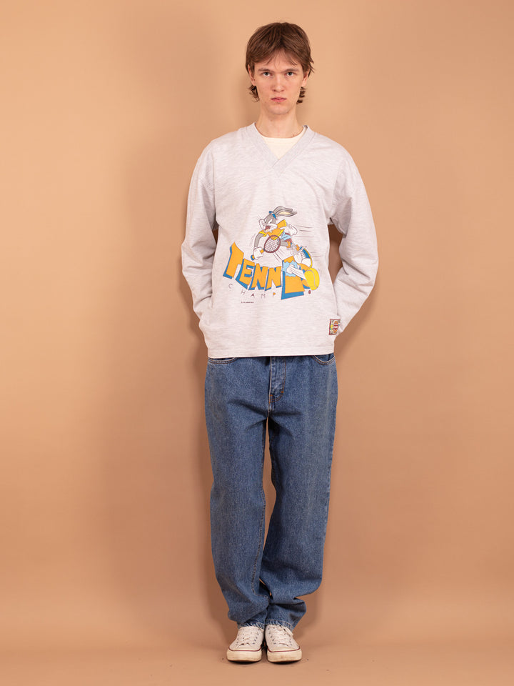 Vintage 90's Men Sweatshirt with Looney Tunes print - NorthernGrip