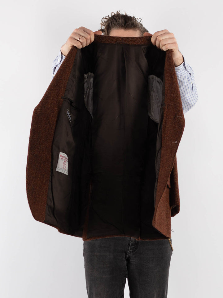 Vintage 90's Men Harris Tweed Jacket in Brown - NorthernGrip