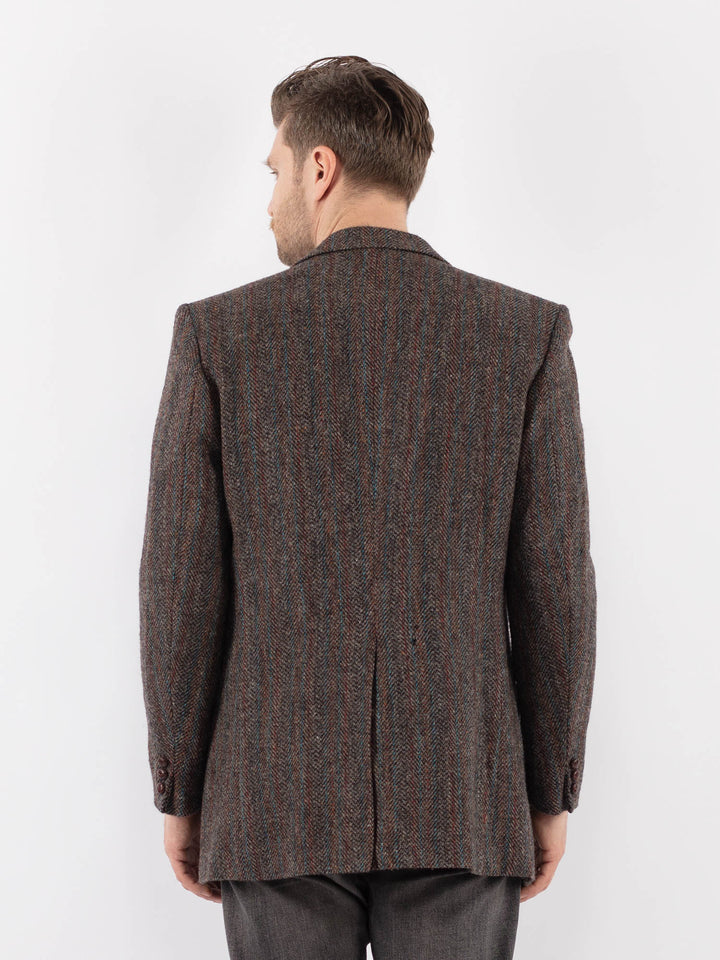 Vintage 90. gadu vīriešu Harris Tweed žakete bēšā krāsā