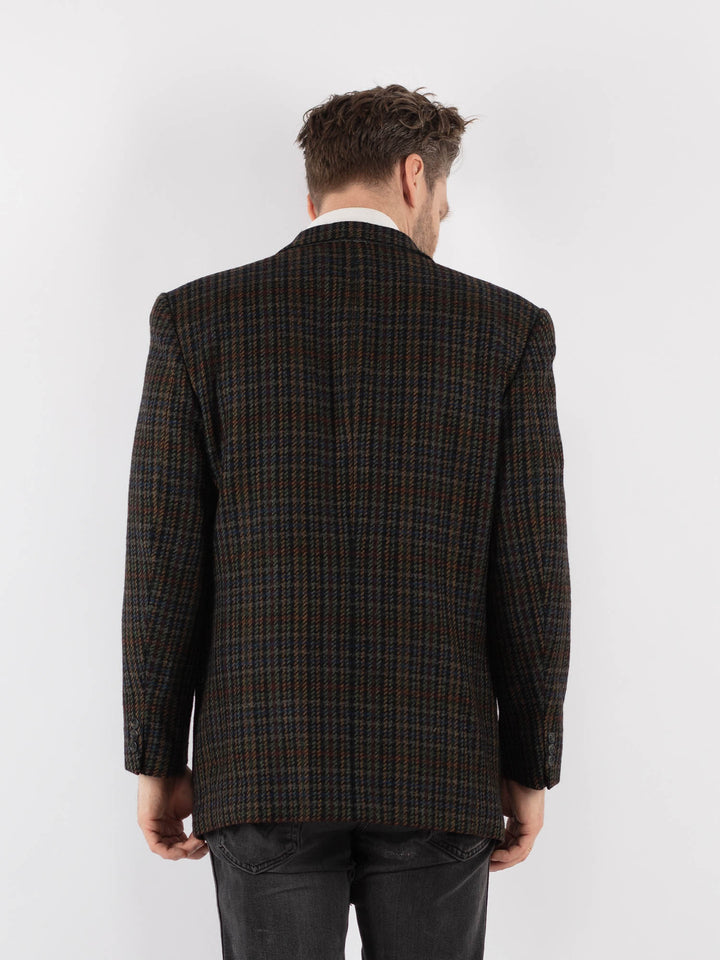 Vintage 90's Men Wool Blazer Jacket in Multi - NorthernGrip