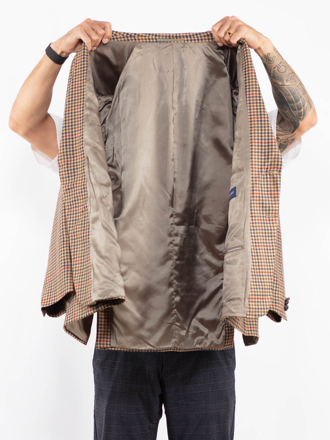 Vintage 90's Men Wool Blazer Jacket in MultiZ2228