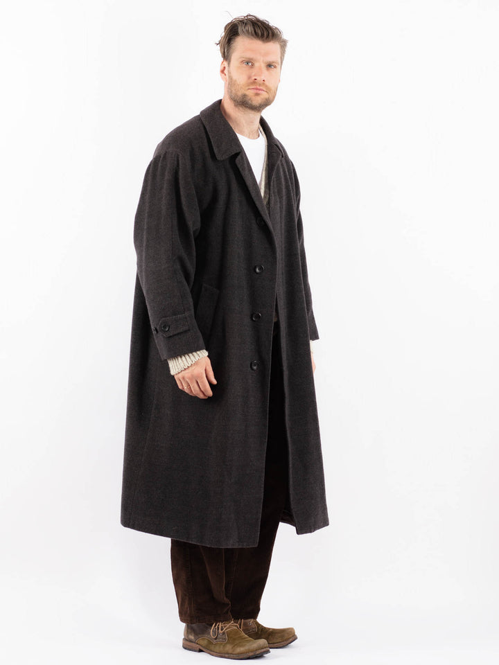Vintage 90's Men Wool Coat in GrayZ1588