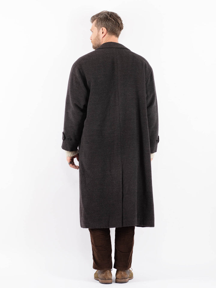 Vintage 90's Men Wool Coat in GrayZ1588