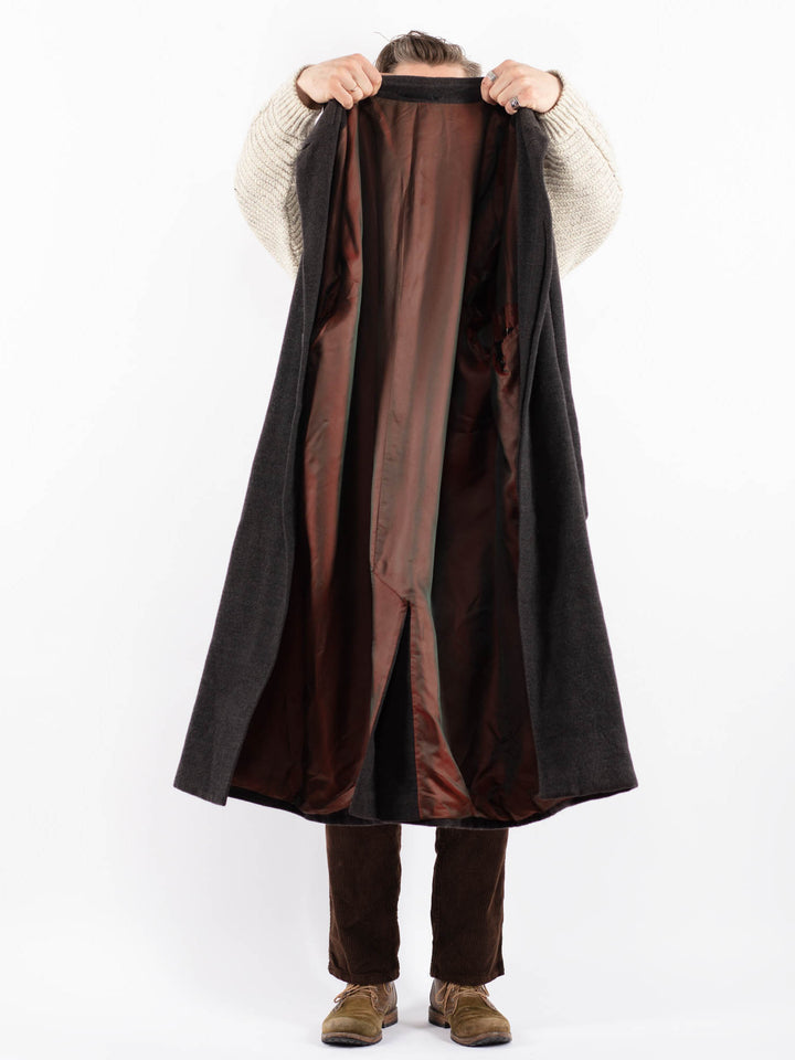 Vintage 90's Men Wool Coat in GrayZ1588