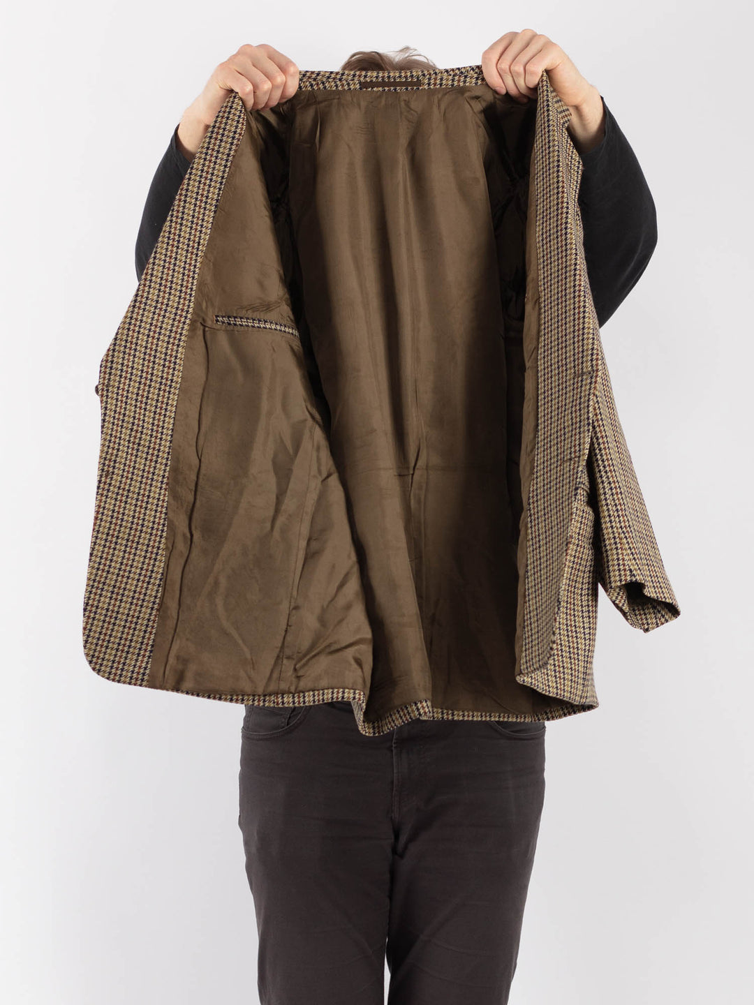 Vintage 90. gadu vīriešu vilnas žakete pelēkā krāsā