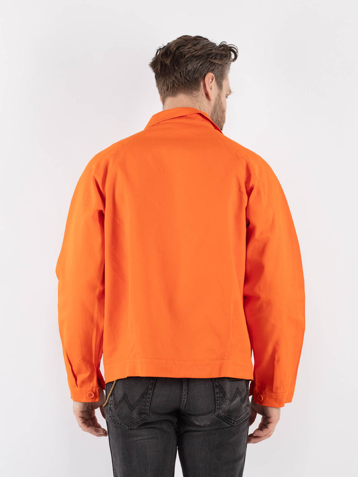 Vintage 90's Men Work Jacket in Orange