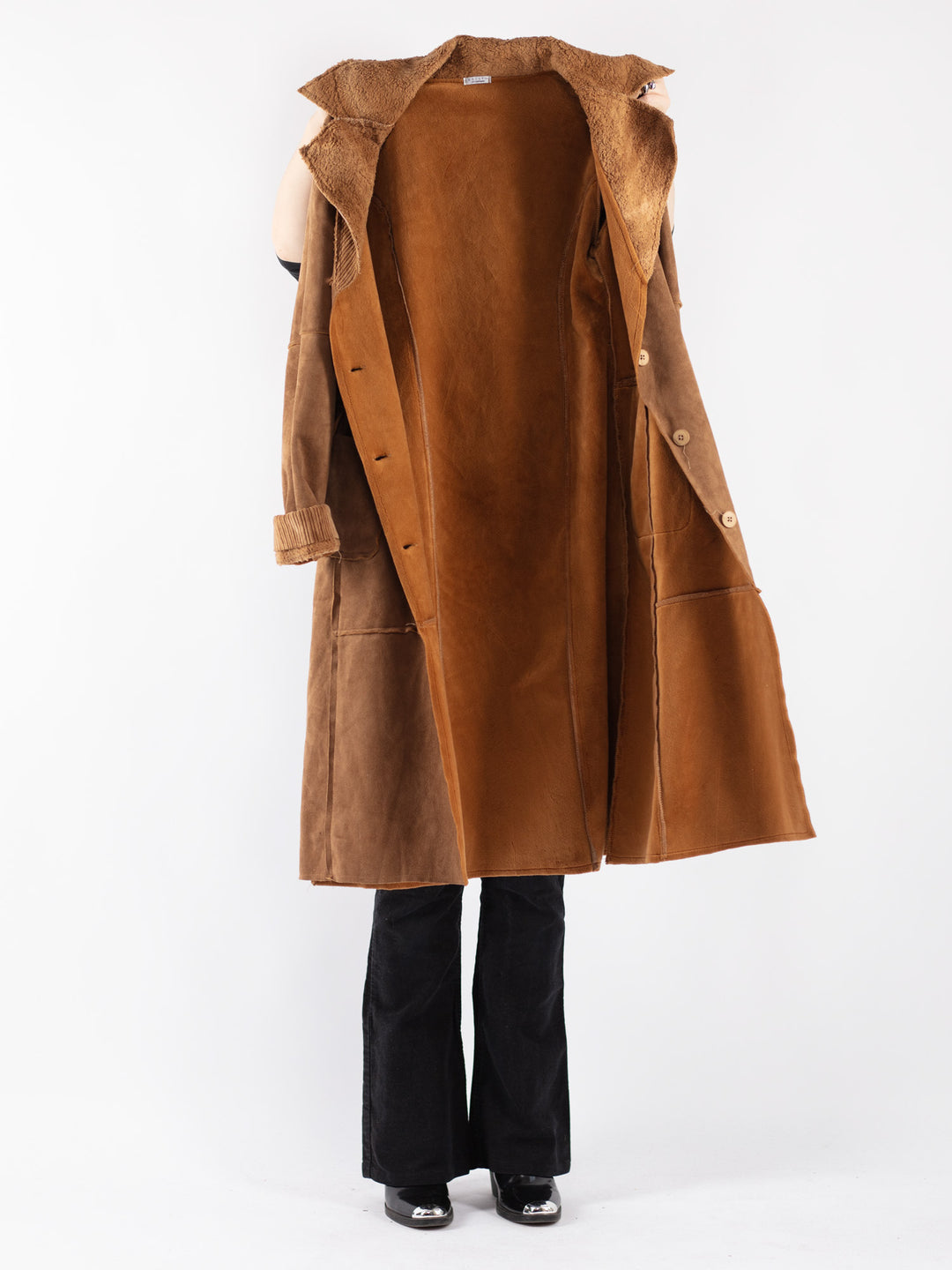 Vintage 90's Women Sherpa Coat in