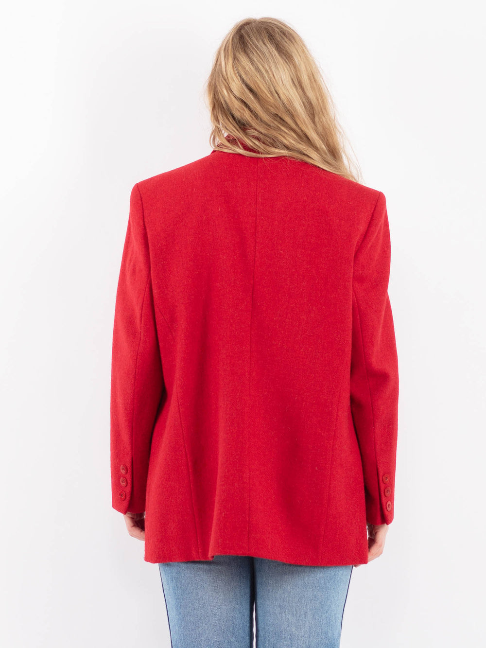 Vintage 90's Women Harris Tweed Jacket in RedZ9517